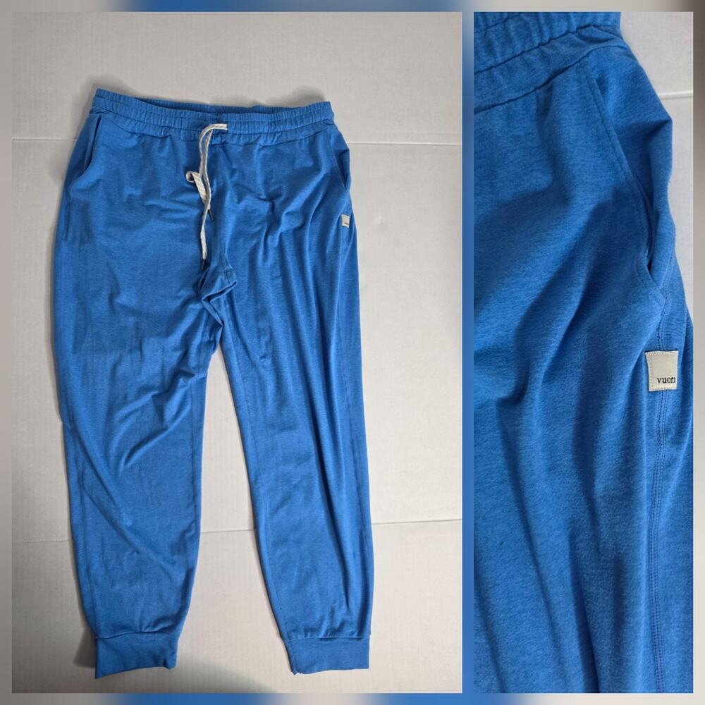 Vuori Performance Jogger Pants Sz M VW303 DreamKnit Lounge Yoga Athleisure Blue